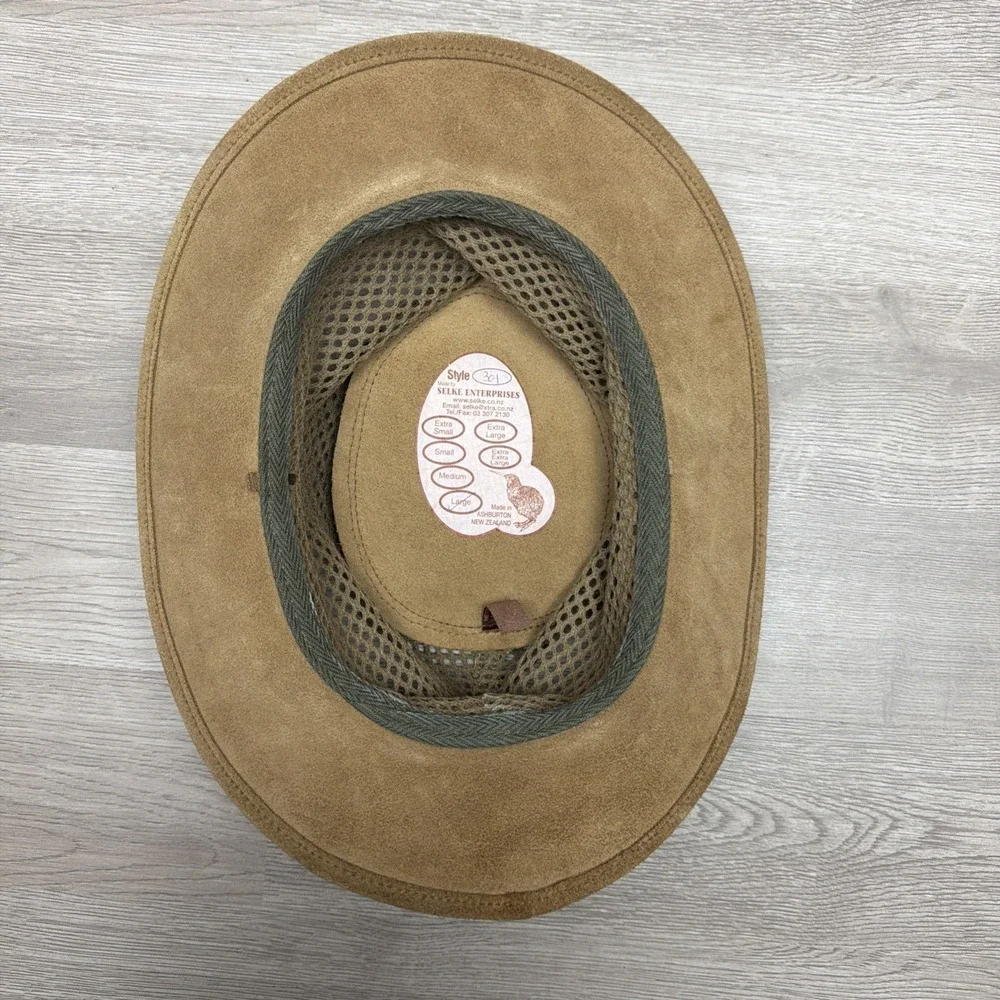 SELKE ROGUE‎ The Original Handcrafted Hat Outdoor Leather Gear Breezy Safari L